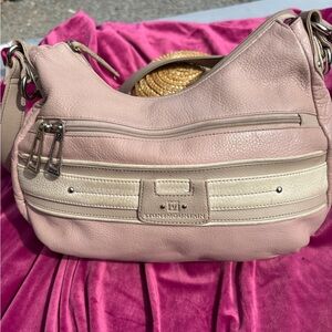 Stone Mountain Accessories Blush and Beige Hobo Bag